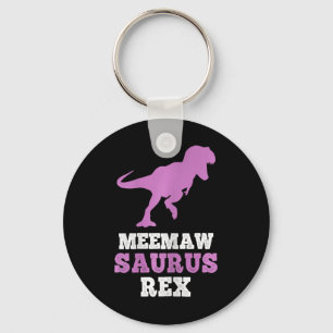 Meemaw-saurus Rex Dino Dinosaur Meemawsaurus Funny Keychain