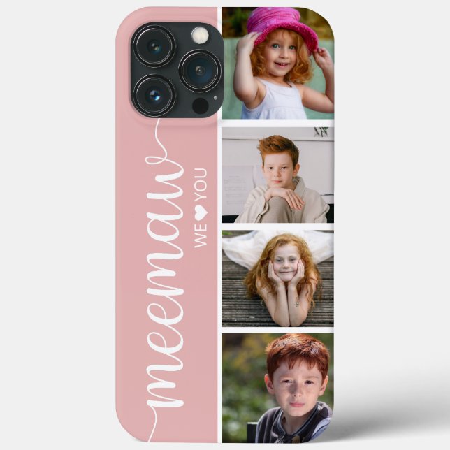 Meemaw We Love You Photo Case-Mate iPhone Case (Back)