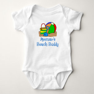 Meemaw's Beach Buddy Baby Bodysuit