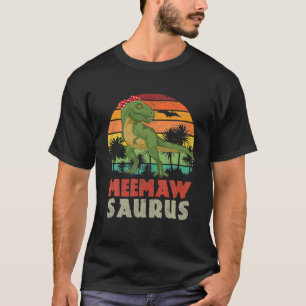 Meemawsaurus T Rex Dinosaur Family Matching T-Shirt