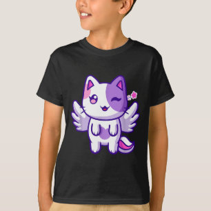 Meemeow Cute Cat Plu-shirt T-Shirt