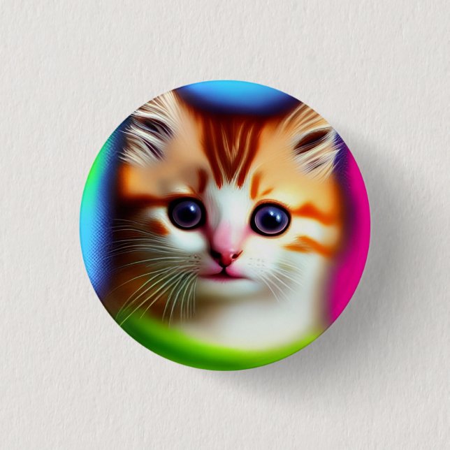 Meeow! 3 Cm Round Badge 1 Inch Round Button (Front)
