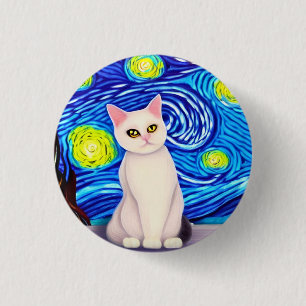 Meeow! 3 Cm Round Badge 1 Inch Round Button