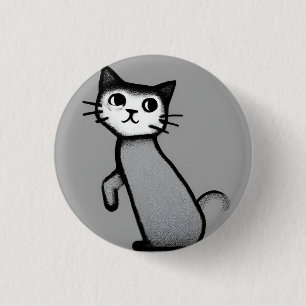 Meeow! 3 Cm Round Badge 1 Inch Round Button