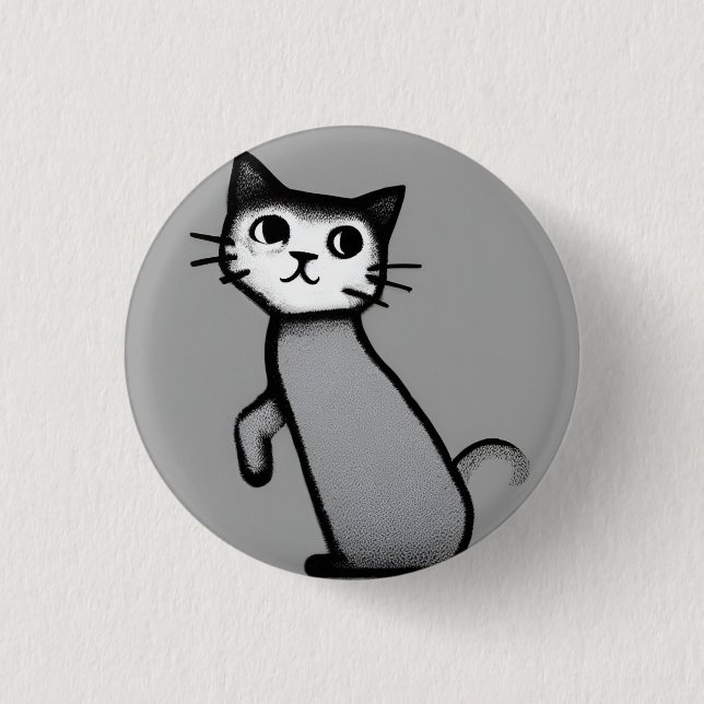 Meeow! 3 Cm Round Badge 1 Inch Round Button (Front)