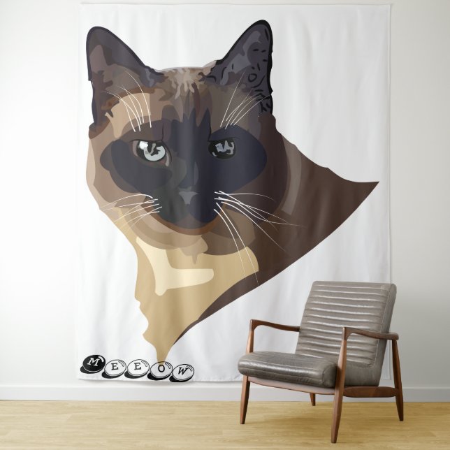 Meeow Cat Tapestry (In Situ)