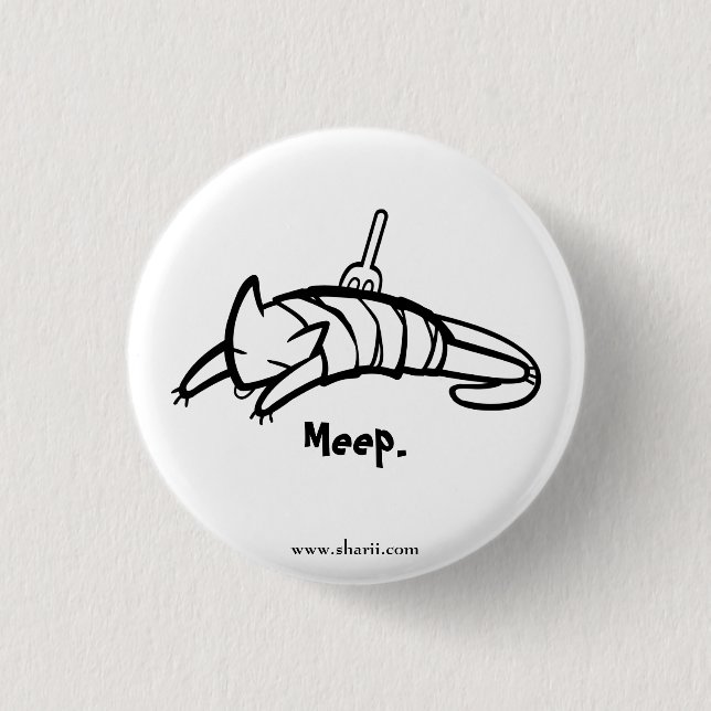 Meep! 1 Inch Round Button (Front)