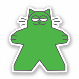 Meeple Cat Sticker