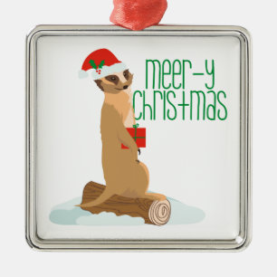 Meer-y Christmas Metal Ornament