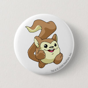 Meerca Brown 2 Inch Round Button