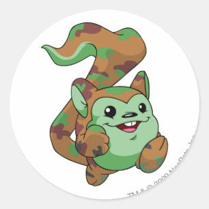 Meerca Camouflage Classic Round Sticker