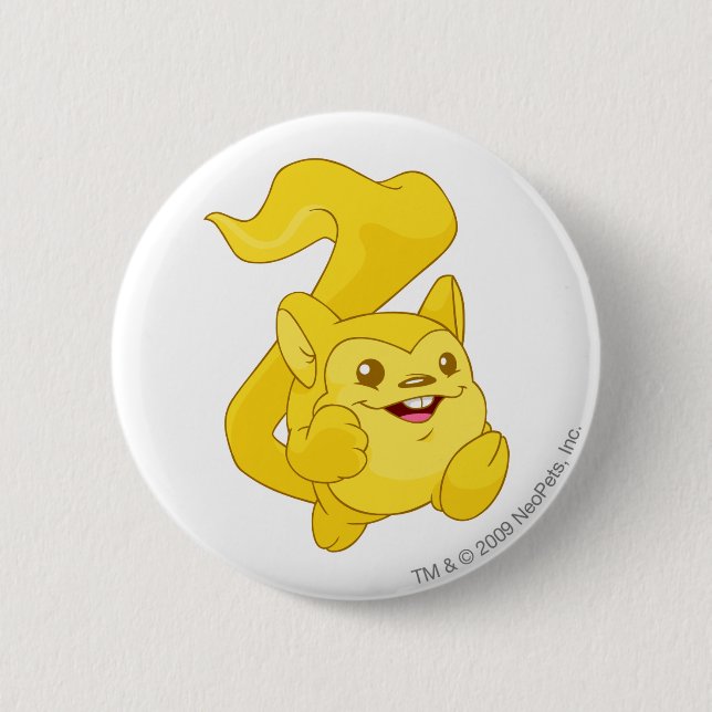 Meerca Gold 2 Inch Round Button (Front)