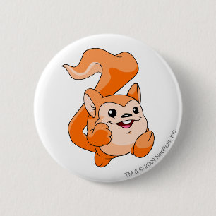 Meerca Orange 2 Inch Round Button