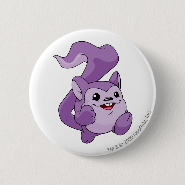 Meerca Purple 2 Inch Round Button (Front)
