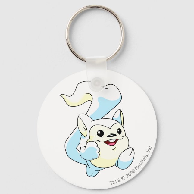 Meerca White Keychain (Front)