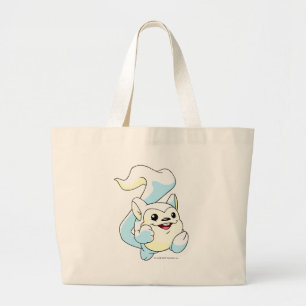 Meerca White Large Tote Bag