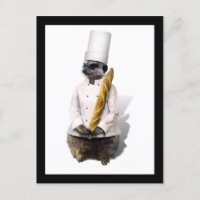 Meercat Chef With Baguette