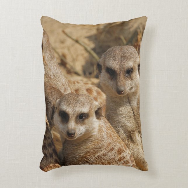 Meerkat_008 Accent Pillow (Front(Vertical))