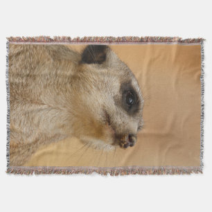 Meerkat 011 throw blanket