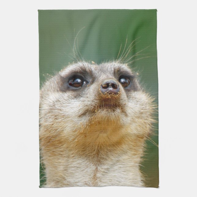 Meerkat 012 kitchen towel (Vertical)