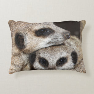Meerkat 019 accent pillow
