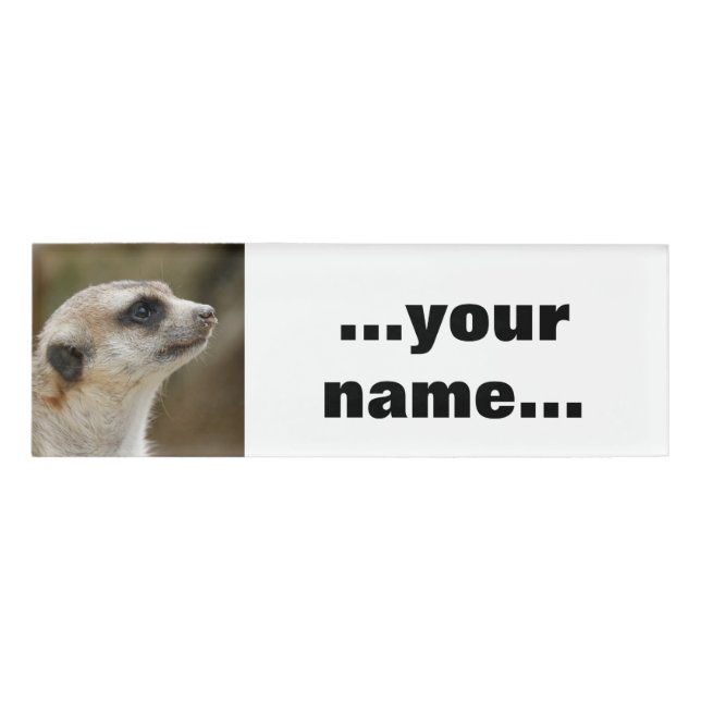 Meerkat 028 name tag (Front)