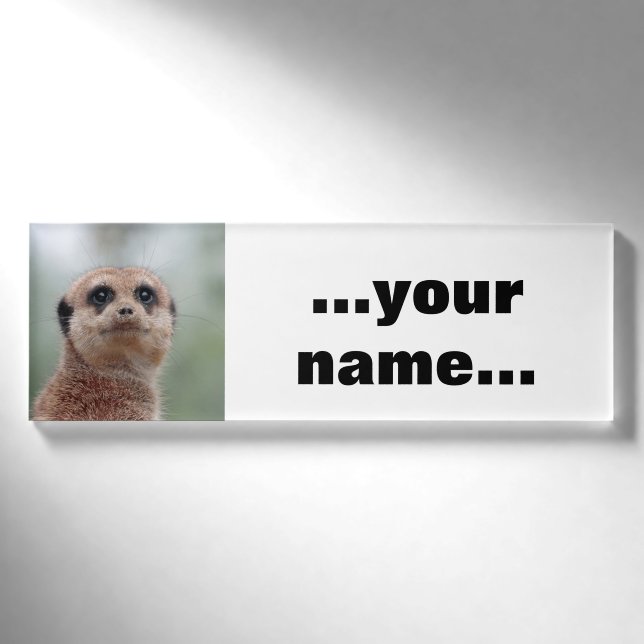 Meerkat 036 name tag (Front)
