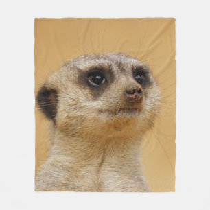 Meerkat 037 fleece blanket