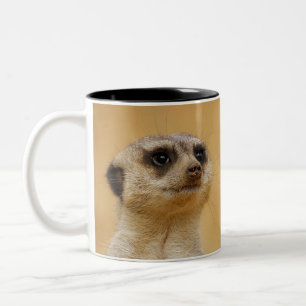 Meerkat 037 Two-Tone coffee mug