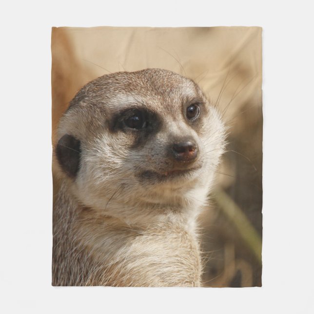 Meerkat 041 fleece blanket (Front)