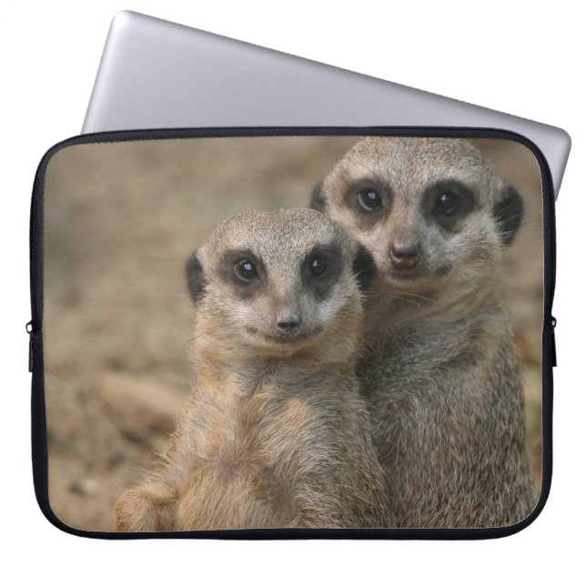 Meerkat 067 laptop sleeve (Front)