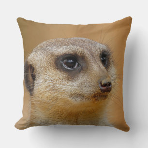 Meerkat 154 throw pillow