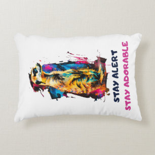 Meerkat Accent Pillow