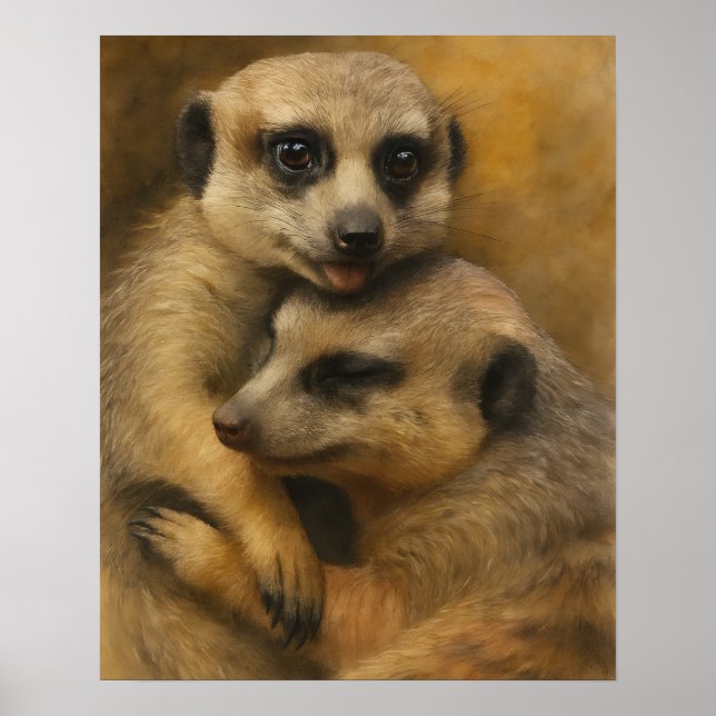 Meerkat Affection Poster (Front)