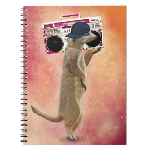 Meerkat and Boom Box Notebook