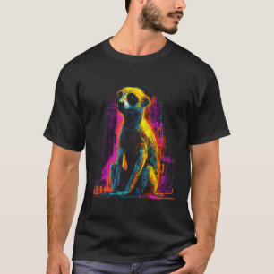 Meerkat Artwork - Animal Art Meerkat T-Shirt