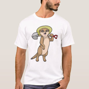 Meerkat as Farmer with Shovel T-Shirt
