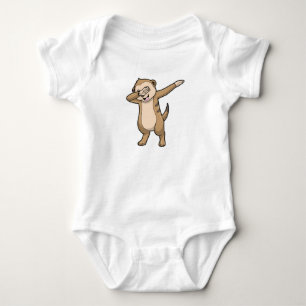 Meerkat as Hip Hop Dance Dab Baby Bodysuit