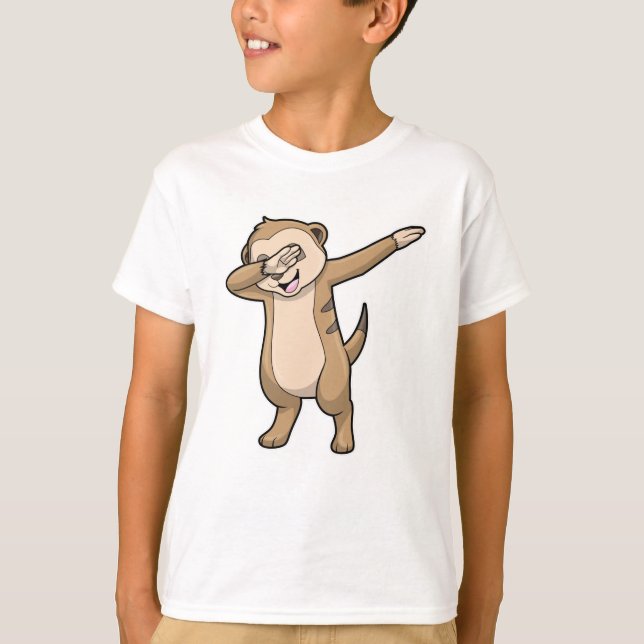 Meerkat as Hip Hop Dance Dab T-Shirt (Front)