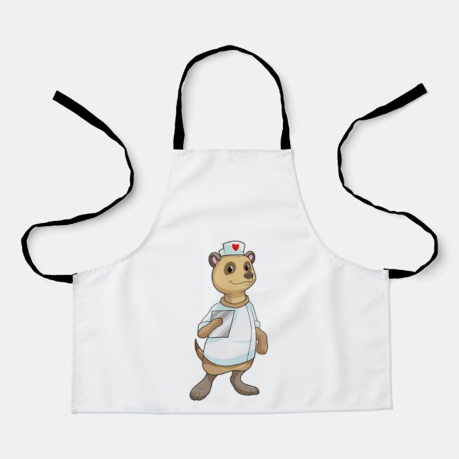 Meerkat as Nurse with Heart Apron (Front)