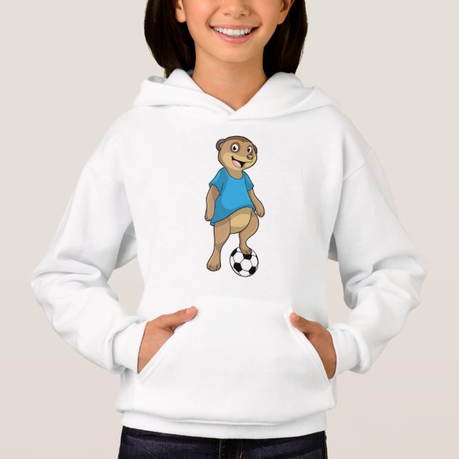 Meerkat as Soccer player with Soccer (Front)
