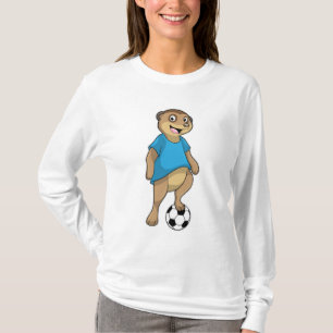 Meerkat as Soccer player with Soccer T-Shirt