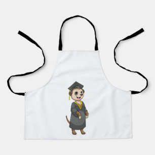 Meerkat as Student with Diploma Apron