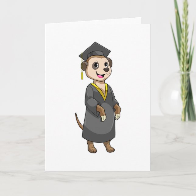 Meerkat as Student with Diploma Card (Front)
