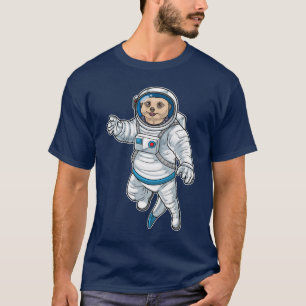 Meerkat Astronaut Space T-Shirt
