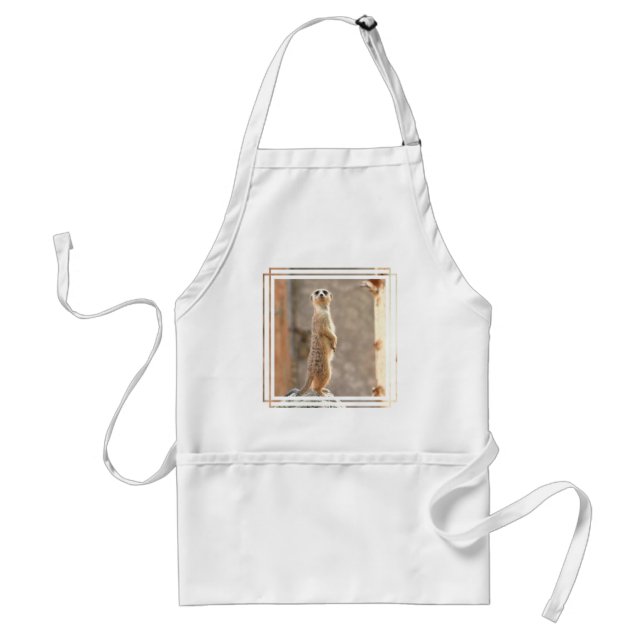 Meerkat at Attention Apron (Front)