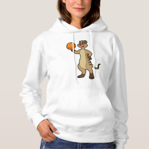 Meerkat at Basketball Sports Hoodie