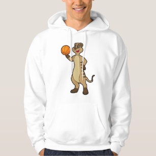 Meerkat at Basketball Sports Hoodie