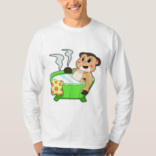 Meerkat at Bathing in Bathtub T-Shirt
