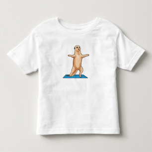 Meerkat at Fitness Stretching exercise Toddler T-shirt